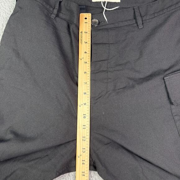 Marni Cargo Trousers Mens 54 (36x32) Black Wool Baggy Straight Lightweight - Picture 9 of 11